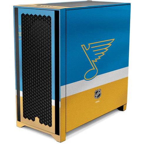 NHL St. Louis Blues Jersey Corsair 4000D Tempered Glass Mid-Tower ATX Case Skin